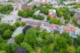 Luftbild / Garten u. Umgebung - Zentral und im Grünen - Großzügige Stadtvilla zwischen Wandsbek-Markt und Wandsbeker Gehölz